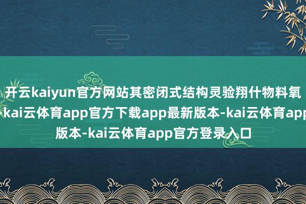开云kaiyun官方网站其密闭式结构灵验翔什物料氧化与交叉欺凌-kai云体育app官方下载app最新版本-kai云体育app官方登录入口